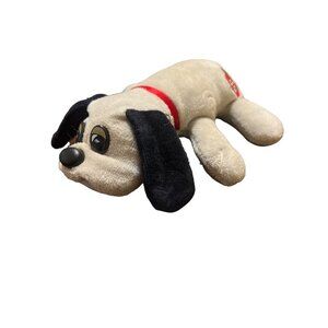 Vintage 1996 Tonka Pound Puppies Plush Dog Gray Black Ears Stuffed Animal 7"